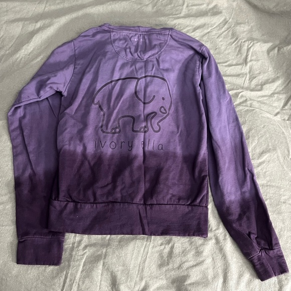 Ivory Ella Ombré Hoodie - Picture 1 of 6